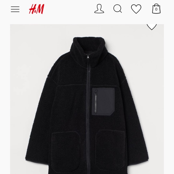 H&M Jackets & Blazers - H&M long Sherpa coat (new with tags)- womens small